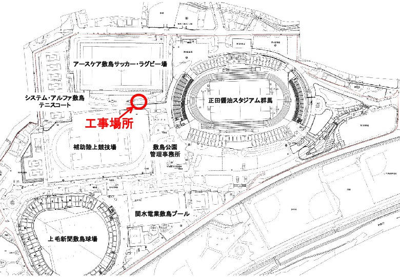 園内における高木剪定工事のお知らせ